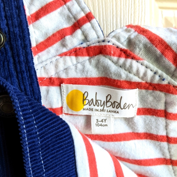 Boden Corduroy Navy Blue Overall 3-4Y - Picture 5 of 5